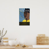 Poster Visitez les chemins de fer Malaya Malaysia (Cuisine)