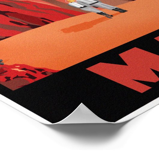 Poster Visitez Mars (Coin)