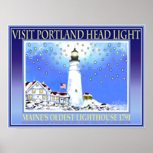 Poster Visitez Portland Head Light 1791