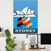 Poster Visitez Sydney, Australie (Bureau à domicile)