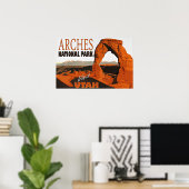 Poster Visitez Utah, Parc national des Arches, (Bureau à domicile)
