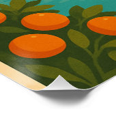 Poster Visitez Valencia, Espagne - Retro Travel 2025 (Coin)