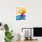 Poster Visitez Votre Salle De Bains (Bureau à domicile)