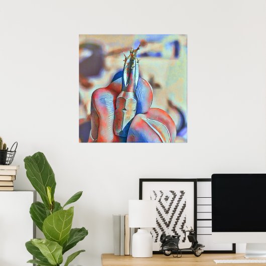 Poster vissé (Bureau à domicile)