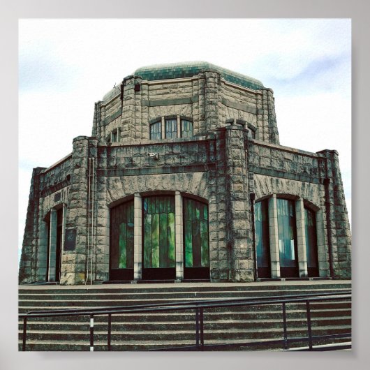 Poster Vista House, gorge de Columbia (Devant)