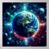 Poster Visual Multiverse Theory Parallel Universes on a (Devant)