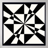 Poster Visual Pull | Modern Stretched Canvas Print (Devant)