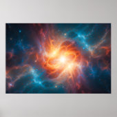 Poster Visualisation du big bang dans l'espace (Devant)