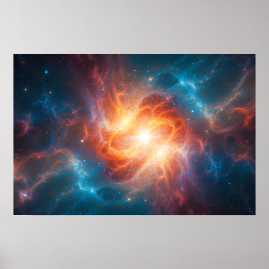 Poster Visualisation du big bang dans l'espace (Devant)