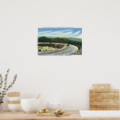 Poster Visualiser une courbe de balayage de la route comm (Cuisine)