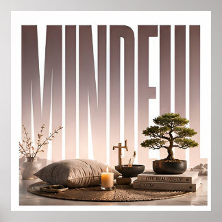 Poster Visuel éditorial de bien-être de luxe conscient