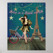 Poster Vit Dans Un Monde De Rêve Funky Altered Art (Devant)