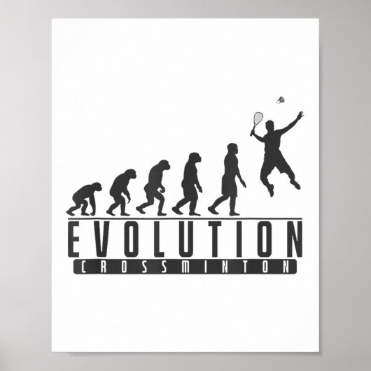Poster Vitesse d'évolution de Crossminton (Devant)