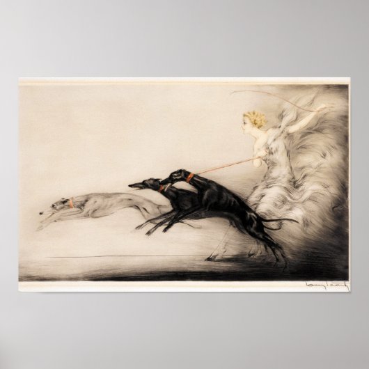 Poster Vitesse II, Vitesse, 1933 par Louis Icart (Devant)