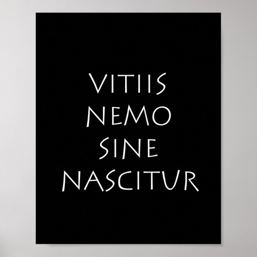 Poster Vitiis nemo sinnascitur (Devant)