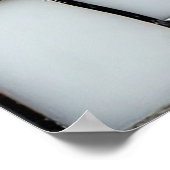 Poster Vitrail chat noir (Coin)