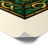 Poster Vitrail Claddagh (Coin)