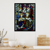 Poster vitrail d'ange (Cuisine)