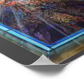 Poster Vitrail de l'église (Coin)