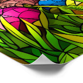 Poster Vitrail Jésus Oeuf de Pâques (Coin)