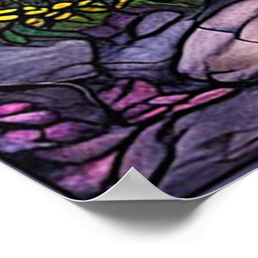 Poster Vitrail paysager (Coin)