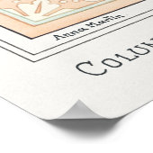 Poster Vitraux floraux Art nouveau et carrelage (Coin)