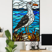 Poster Vitre de mouette (Bureau à domicile)