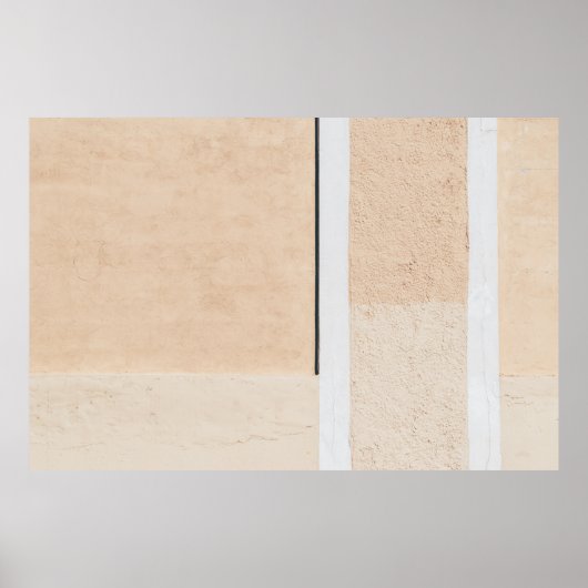 Poster Vitre encadrée en bois blanc (Devant)