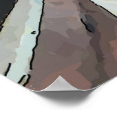 Poster Vitre et vigne Abstrait (Coin)