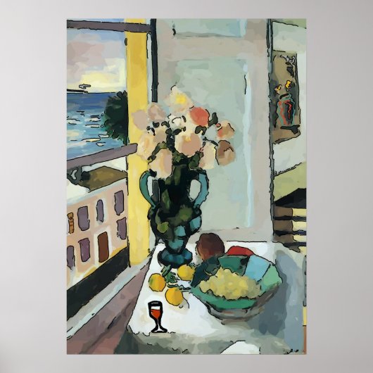 Poster Vitre et vigne Abstrait (Devant)