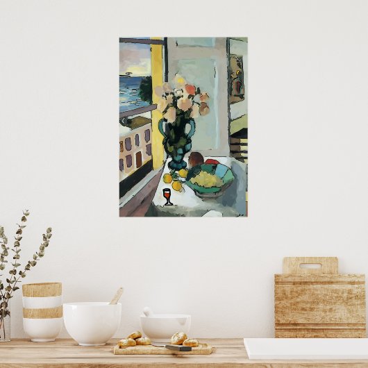 Poster Vitre et vigne Abstrait (Cuisine)