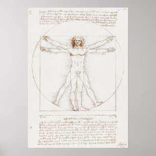 Poster Vitruve Homme Da Vinci