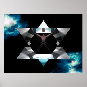 Poster Vitruvian Merkaba - GRANDE
