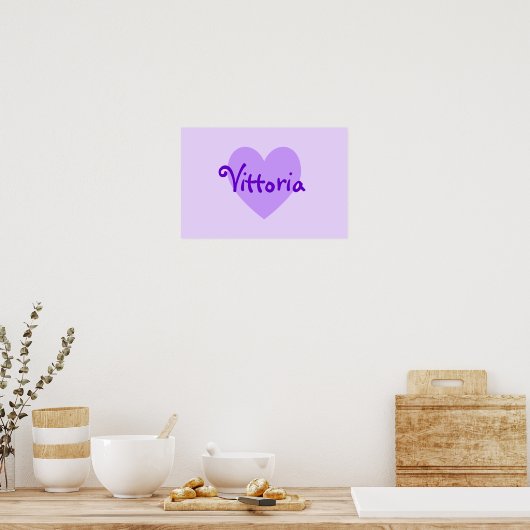 Poster Vittoria en violet (Cuisine)