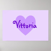 Poster Vittoria en violet (Devant)