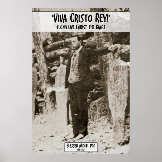 Poster Viva Cristo Rey - Miguel Pro (Devant)