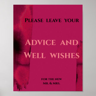 Poster Viva Magenta, Conseil moderne et bien-être des voe