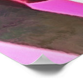 Poster Viva Magenta Géométrique Hydrangea Art Abstrait (Coin)