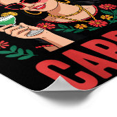 Poster Viva Mexico Cabrones Femmes Drapeau Mexicain (Coin)