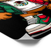 Poster Viva Mexique Drapeau Mexicain Ours Cinco De Mayo M (Coin)