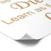 Poster Vivant - Mourir demain jaune (Coin)