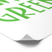 Poster Vivant Vert - Palmier (Coin)