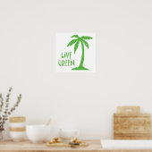 Poster Vivant Vert - Palmier (Cuisine)