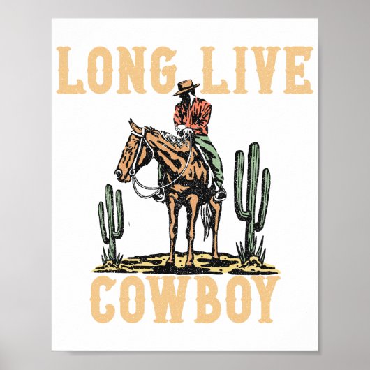 Poster Vive cowboy (Devant)