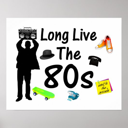 Poster Vive la culture des années 80 (Devant)