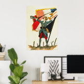 Poster Vive la France 1918 (Bureau à domicile)