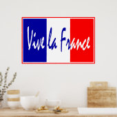 Poster Vive La France Poster, Restaurant Français, Sports (Cuisine)