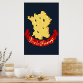 Poster Vive le Fromage (Cuisine)