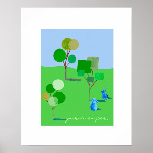 Poster Vive les lapins, jour de parc (Devant)