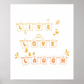 Poster Vivez Amour Riez Mignon Notedry (Devant)